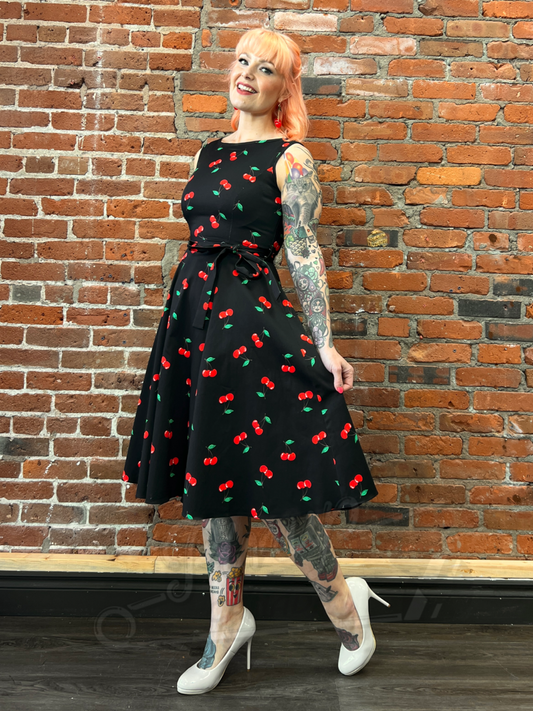 Black Cherry Swing Dress
