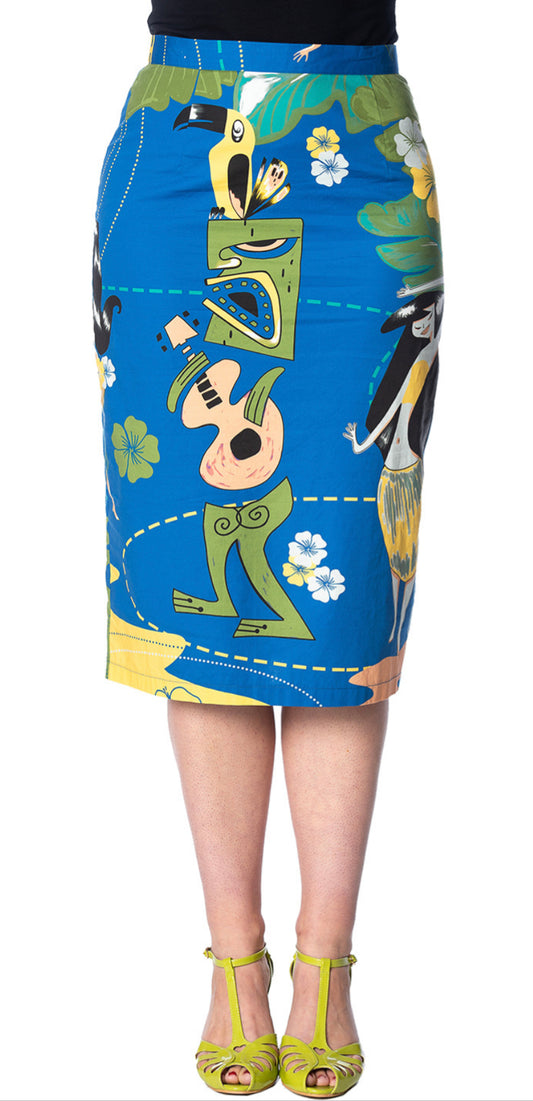 Let’s Have a Tiki Wiggle Skirt