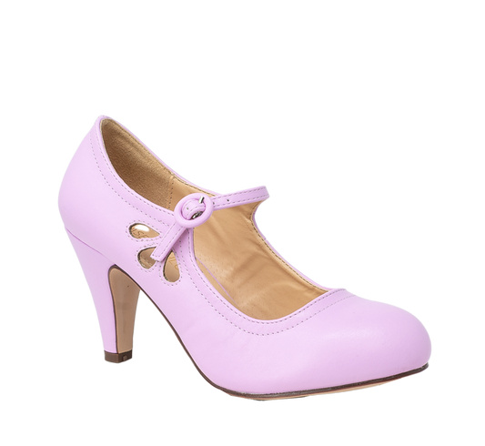 Lavender Cut Out Mary Jane Pump