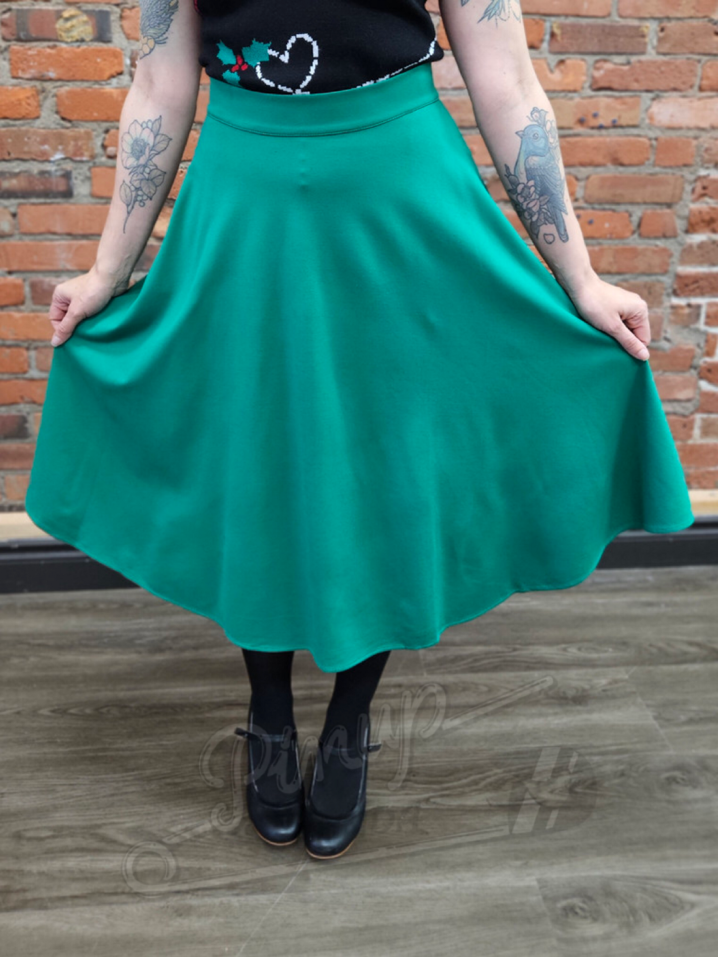 Classic Swing Skirt - Green