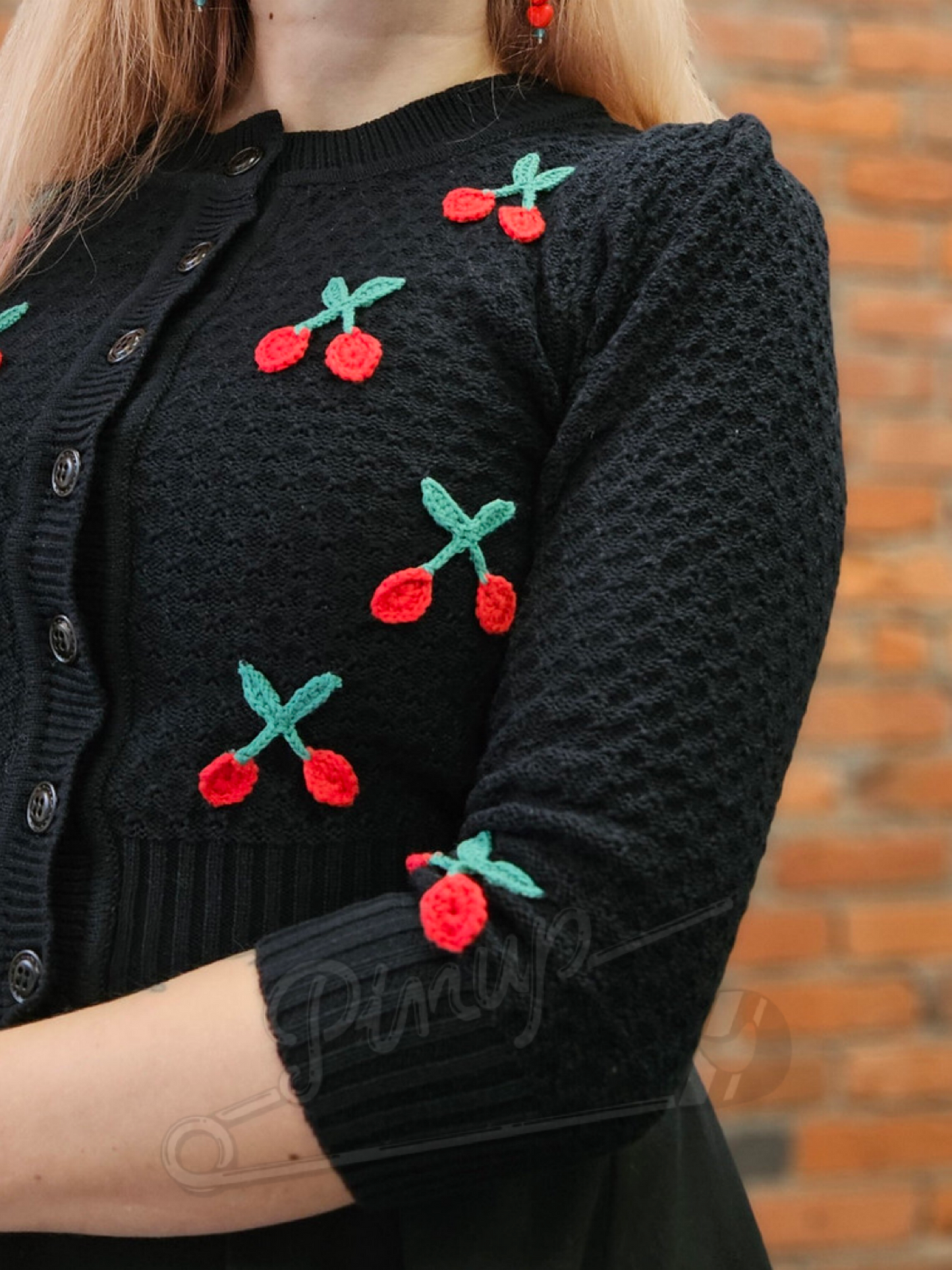 1950's Cozy Cardigan - Retro Cherries