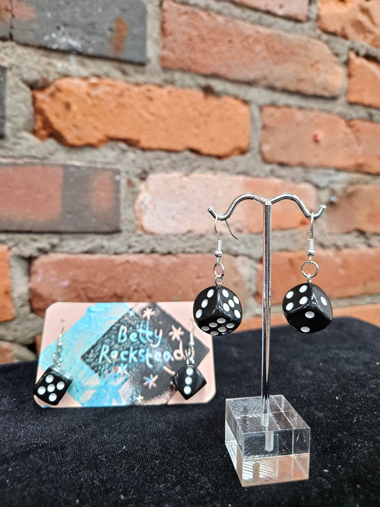 Single Dice Earrings - Classic