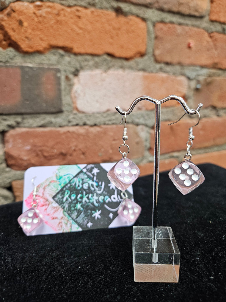 Single Dice Earrings - Classic