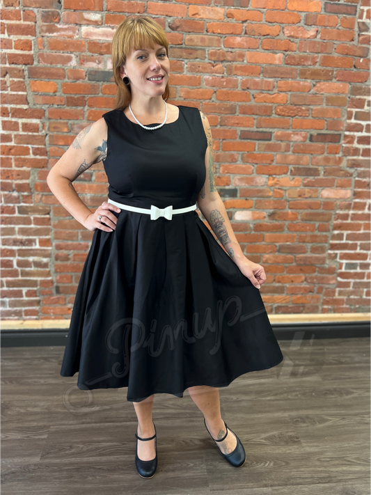 Classic Black Swing Dress