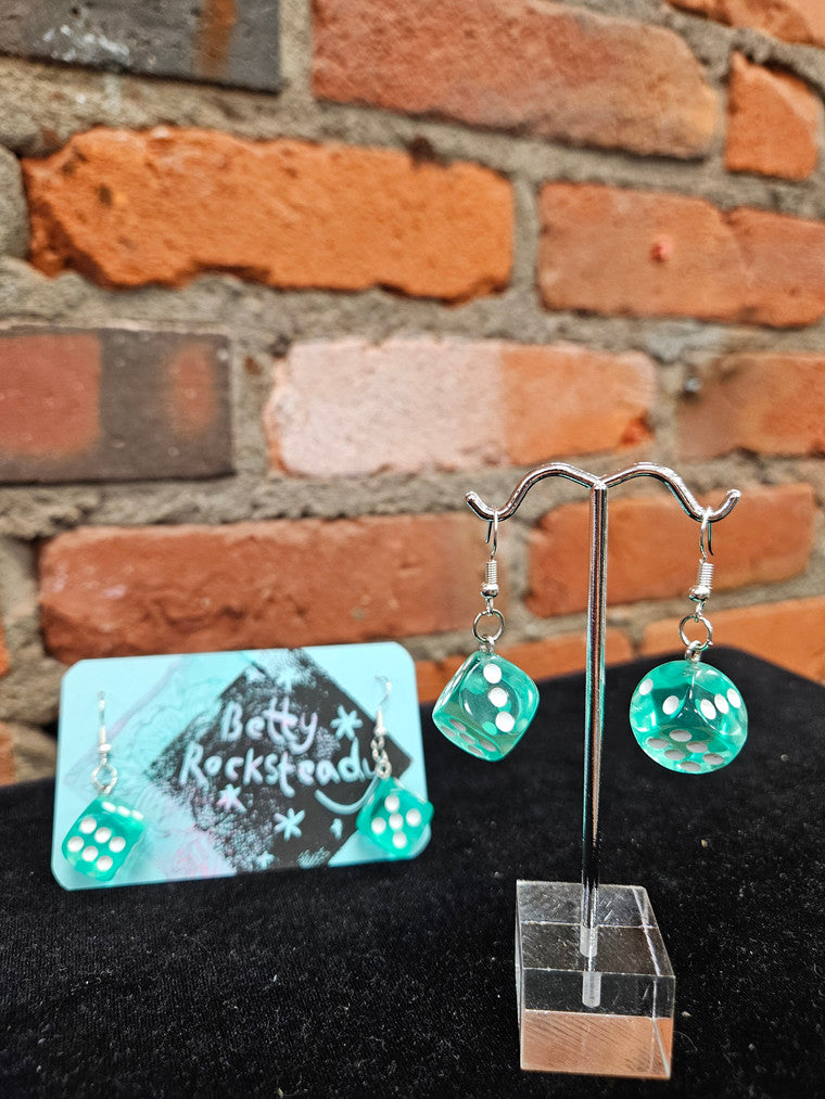 Single Dice Earrings - Classic