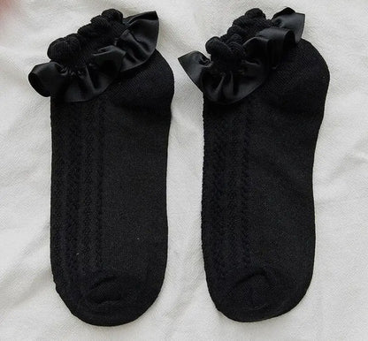 Ruffle Ribbon Socks