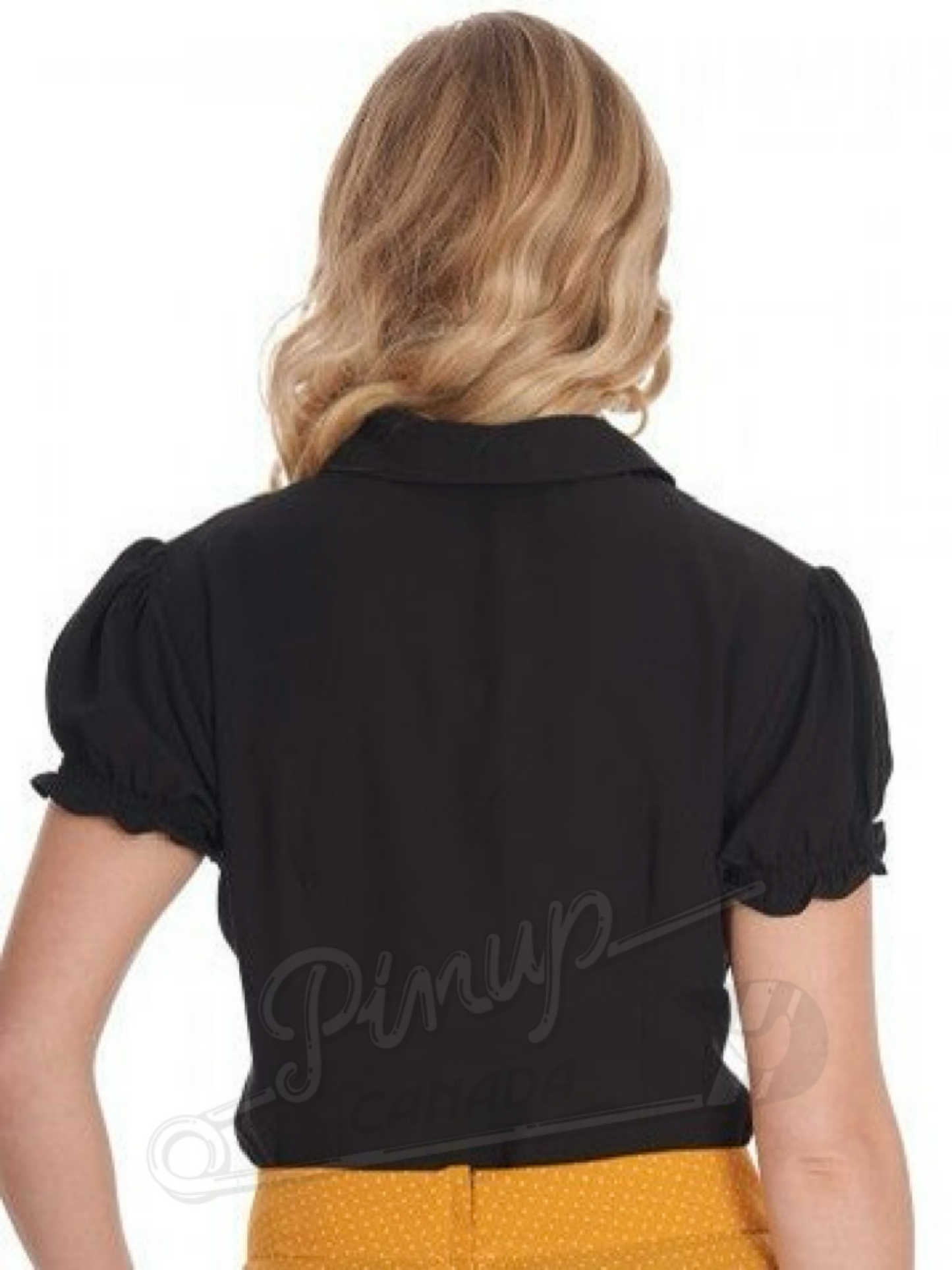 Proper Pinup Blouse - Black