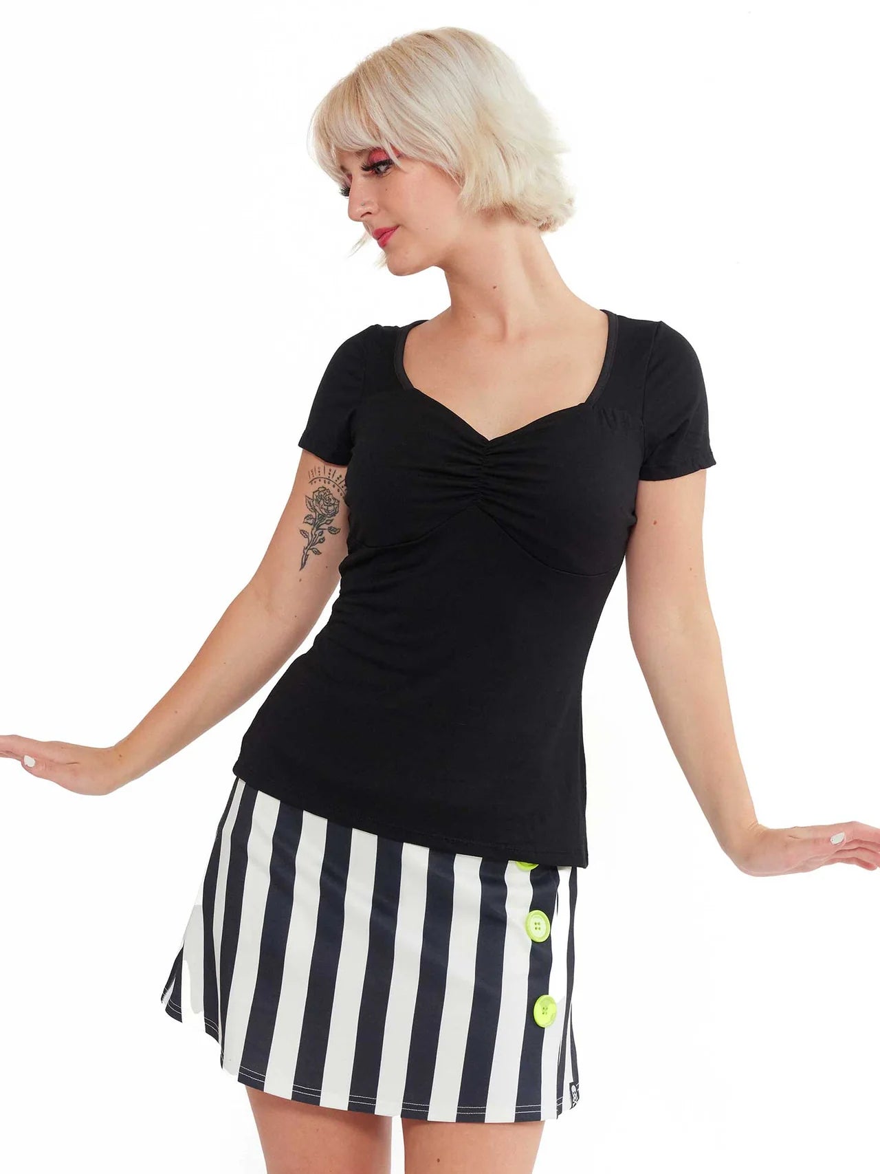 Pinup Casual Sweetheart Top