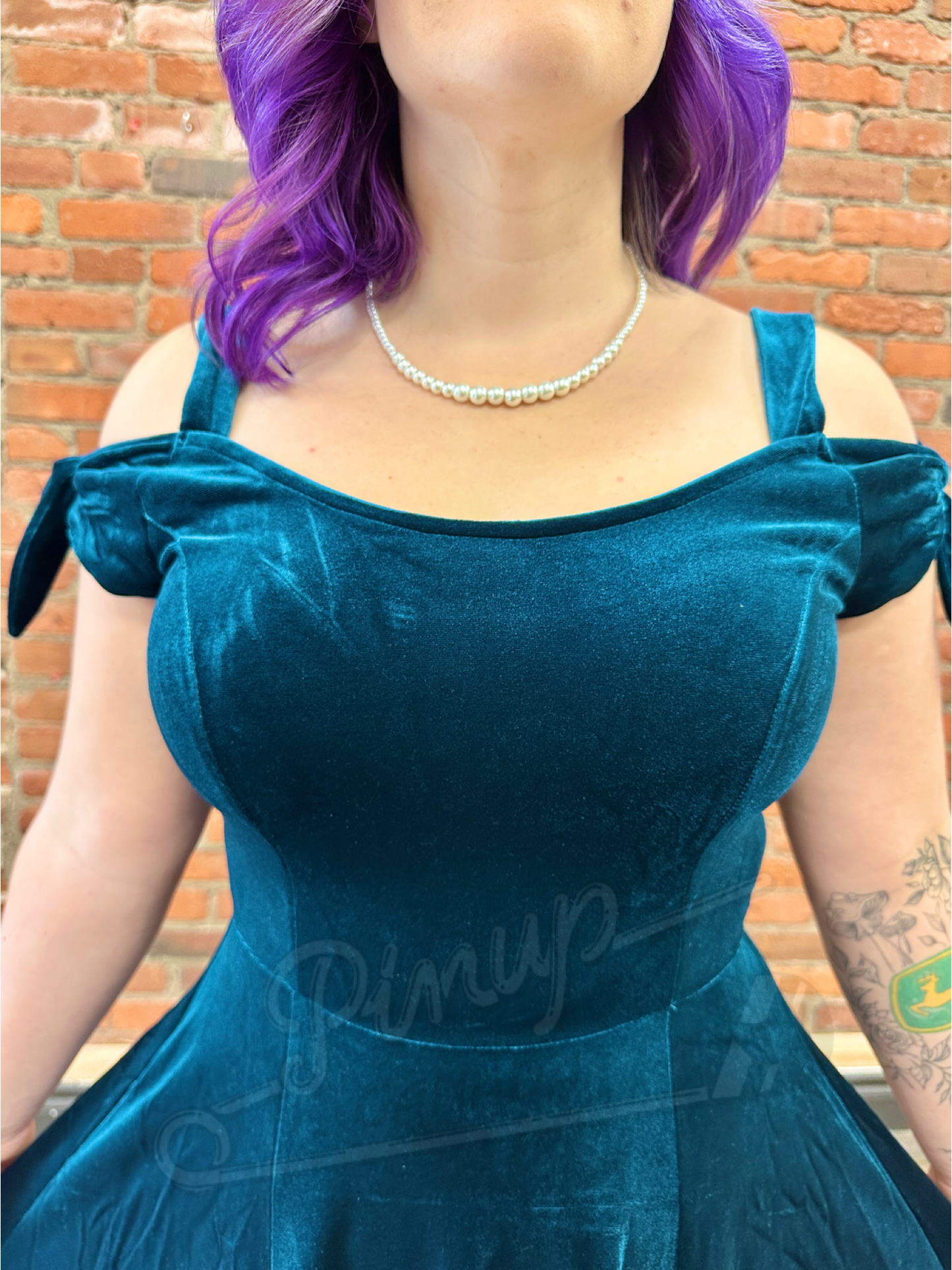 Tantalizing Teal Holiday Dress