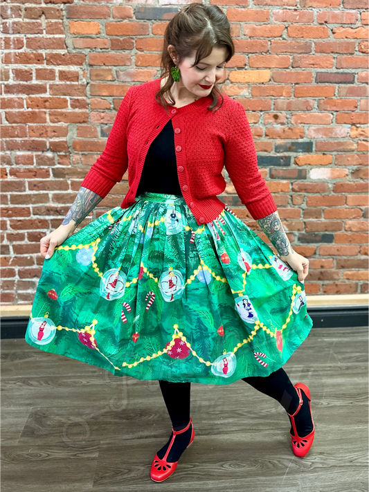 Merry Kitschmas Swing Skirt