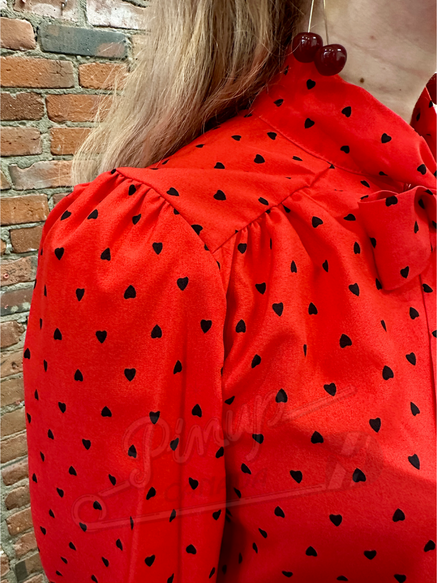 Dainty Hearts Retro Blouse