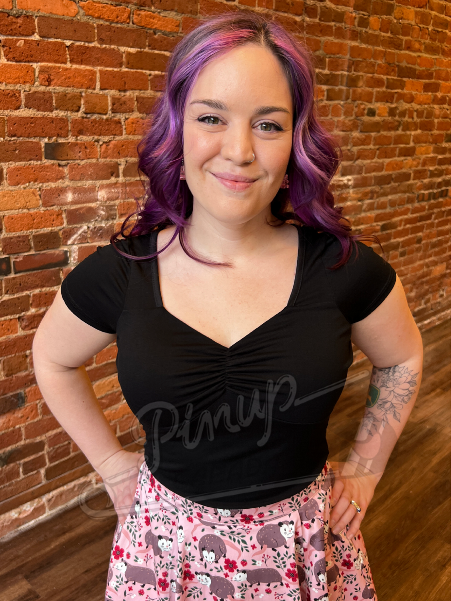 Pinup Casual Sweetheart Top