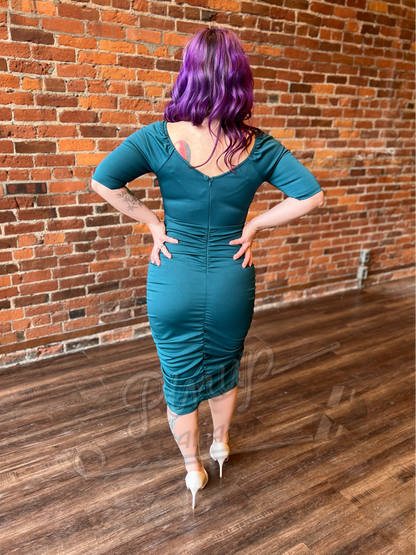 Teal Me About It Wiggle Dress