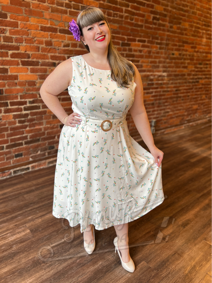 Dainty Botanicals Midi Dress