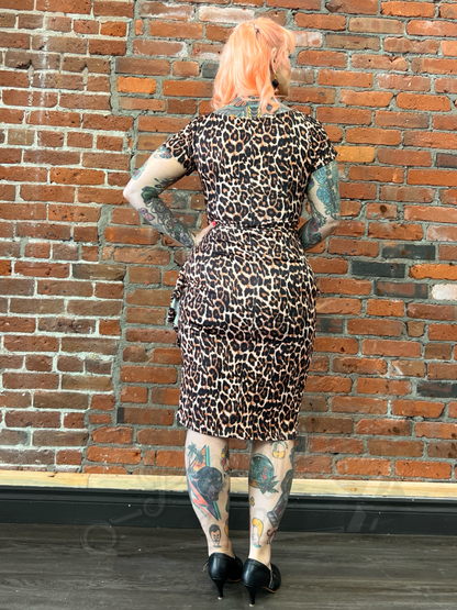 Leopard Lady Wiggle Dress