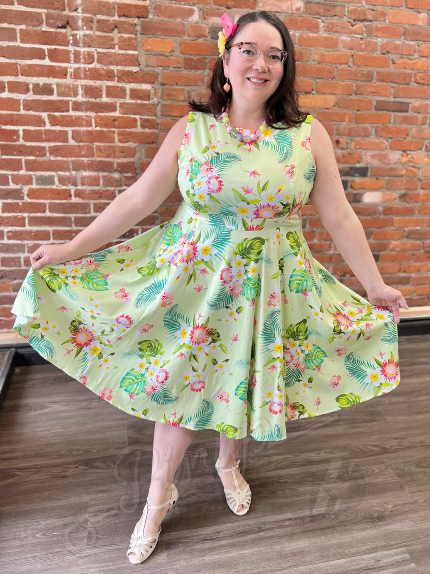 Tropical Paradise Swing Dress