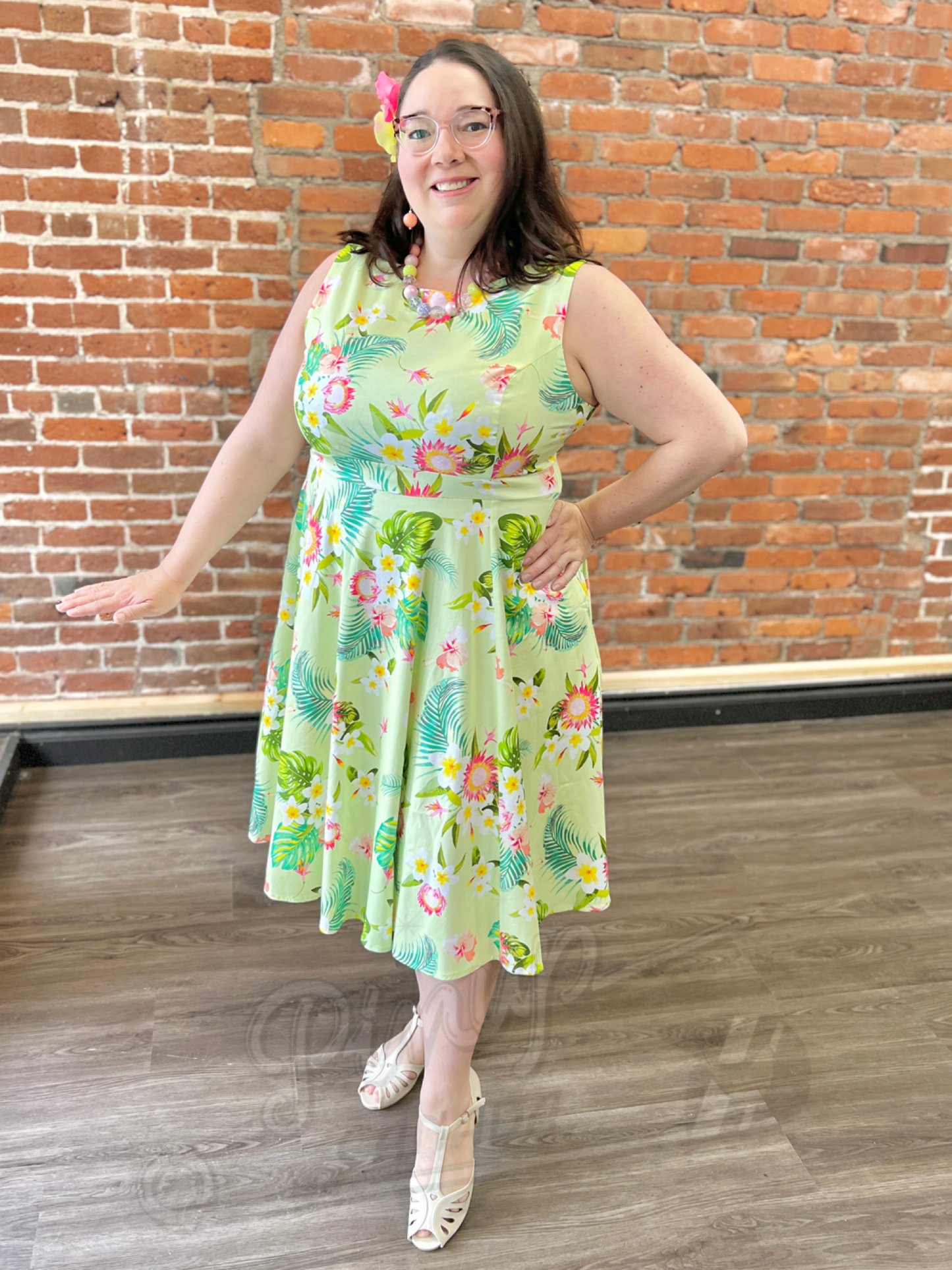 Tropical Paradise Swing Dress