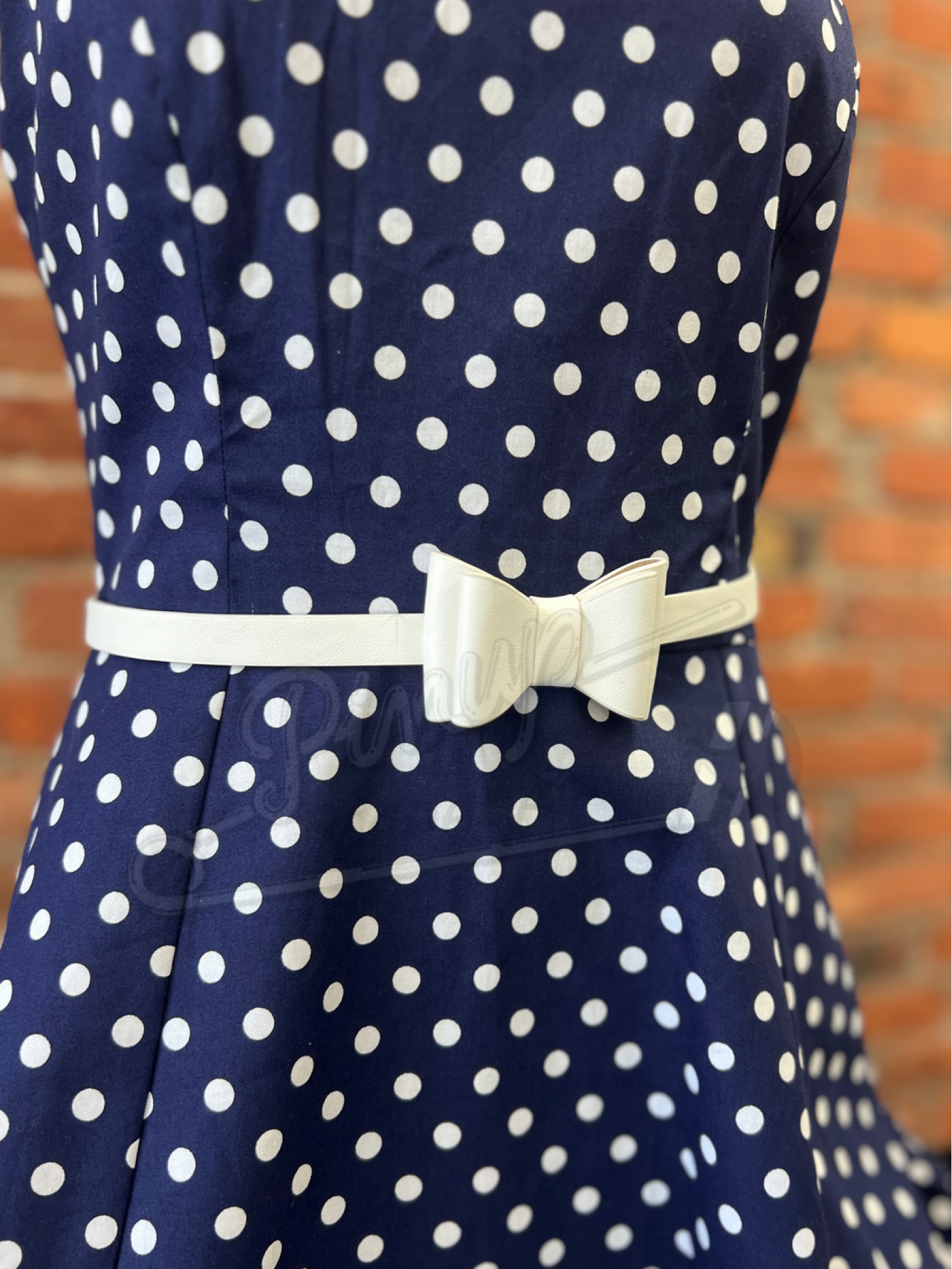 Bow Belt - White