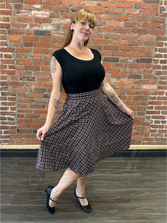 Mad for Plaid Swing Skirt