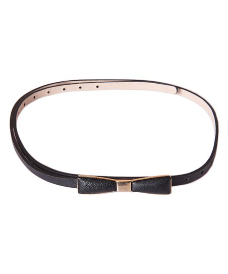 Bow Belt - Black with Gold