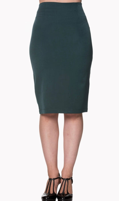 Forest Teal Pencil Skirt