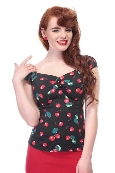 Cherry On Top Pinup Blouse