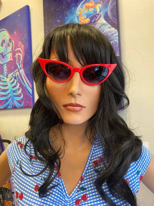 Ultra Pointed Red Cat Eye Sunglasses