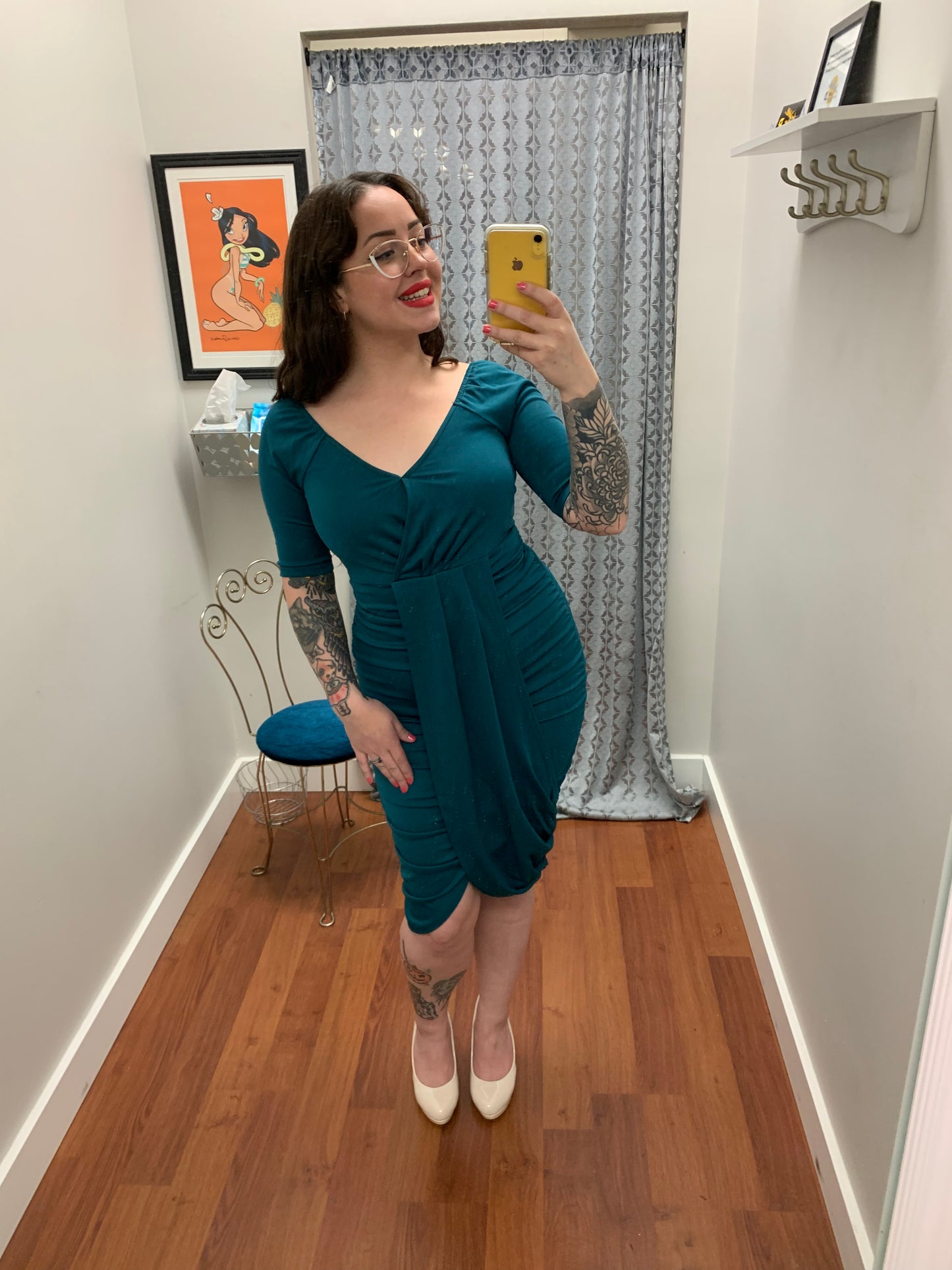 Teal Me About It Wiggle Dress