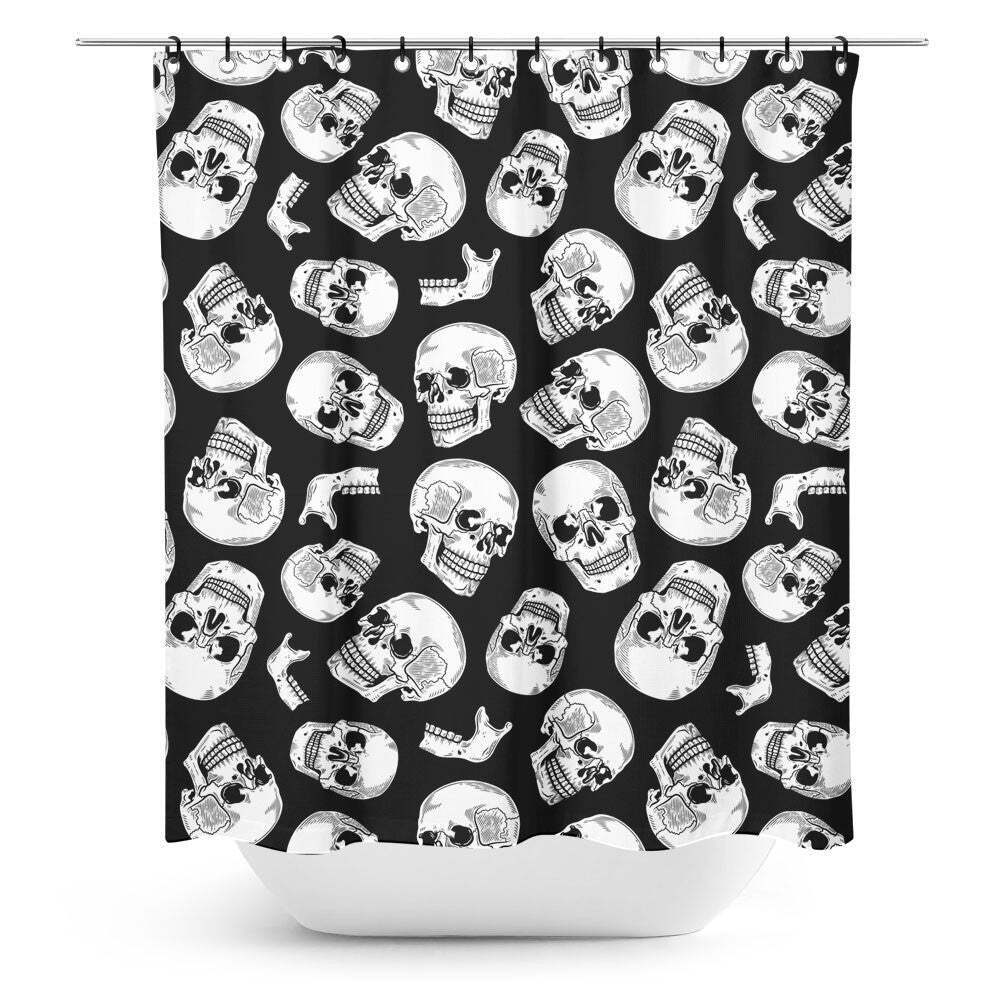 Shower Curtain - Anatomical Skulls