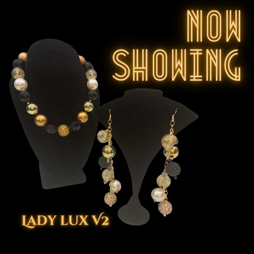 Lady Lux V2 Black and Gold Bubblegum Glamour Collection
