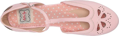 Pink T-Strap Flat