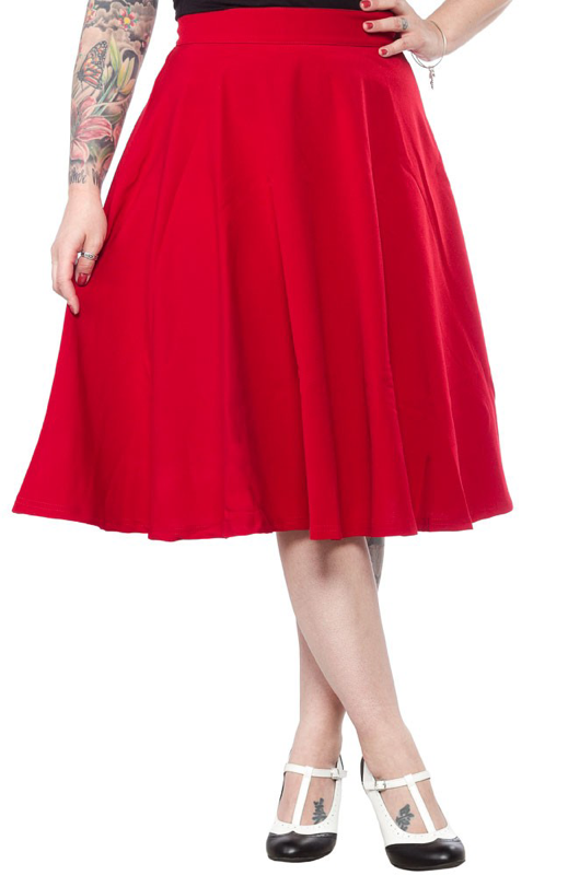 Everyday Red Swing Skirt – Pinup Canada
